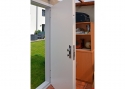 ADLO - Sicherheitstür LISBEO, Ausführung Aqua, Tür für ein Gartenhäuschen