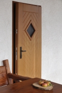 ADLO - Thermo-Außenraumtür ADUO, atyp verglast Massiv, Eingang in ein Ferienhaus